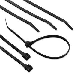 Gardner Bender Heavy-Duty Cable Ties, 120 lb Tensile Strength, 15 in L, Ultraviolet Black, 50/Bag (623-46-415UVB)