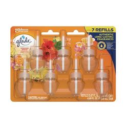 Glade Plugins Scented Oil Refill, Hawaiian Breeze, 0.67 oz, 7/Pack (SJN350767)