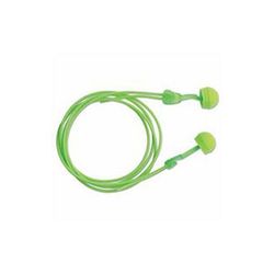 Moldex Glide Foam No Roll Twist-In Earplugs, Green, Corded (507-6945)