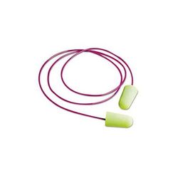 Moldex Pura-Fit Foam Earplugs, Foam, Bright Green, Corded (507-6900)