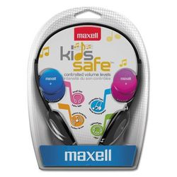 Maxell Kids Safe Headphones, Pink/Blue/Silver (Y95506)