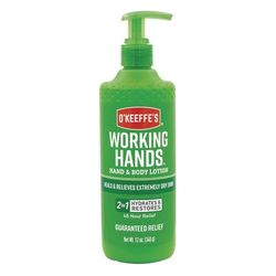 O'Keeffe's(R) Working Hands Hand and Body Lotion, 12 oz Pump Bottle, Unscented (GOR115760)