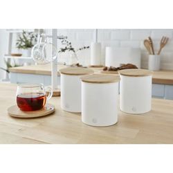 Nordic Set Of 3 Cannisters - White by Salton® in White