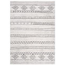 Tappeto da soggiorno crema antracite azteco efetto 3d 120 x 170 cm