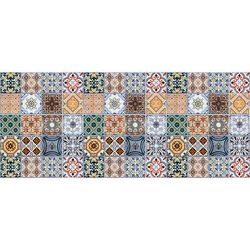 Tappeto in Vinile con motivi mattonelle multicolore 175x74cm