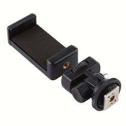 TEMU Smartphone Tripod Mount Adapter For Dslr Cameras - Low-angle Viewing Monitor Bracket, Compatible With & , Durable Plastic Construction
