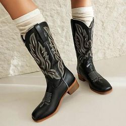 Retrò Vintage Hippie Anni '70 Scarpe Stivali western Hippie Cowboy del West Jacquard Costume Per donna Carnevale Mascherata Vacanza Festa / Sera Abbigliamento quotidiano Adulti Scarpe