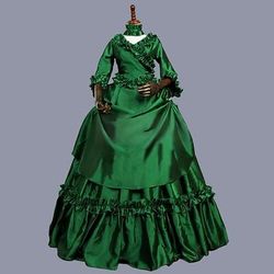 Rococò Vittoriano Abito da Ballo Costume da festa Mascherata Abito da Ballo Costume Per donna Reale Mascherata Carnevale Feste Halloween Adulti Vestito