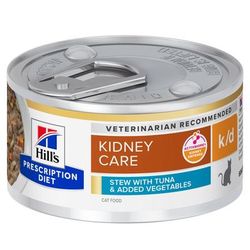 24x82g Tuna & Vegetables Stew Kidney Care k/d Prescription Diet Hill's Wet Cat Food