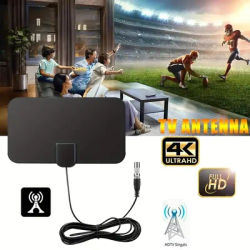 4K 1080p for Smart TV Smart TV Antenna Digital TV Antenna 2023 Latest Portable HD Antenna Indoor Support