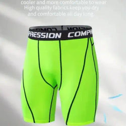 Men's Outdoor Sports Tight Shorts, High Elasticity Quick-drying Sweat-absorbing Fitness Running Compression Shorts