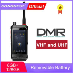 2025 New UHF and VHF Intercom Walkie Talkie CONQUEST-S25 5G Network 8GB 128GB DMR Walkie-talkie 5G IP68 Waterproof NFC