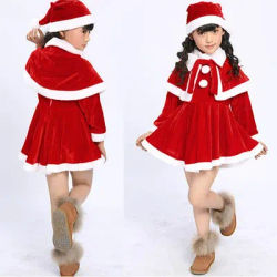 Costume de Cosplay de noël pour garçons, vêtements à manches longues pour bébés filles, robe