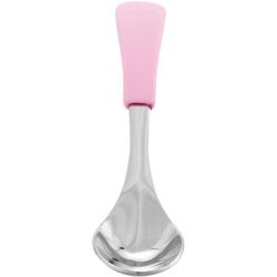 Avanchy Stainless Steel Infant Spoons, 2 Pack - Pink
