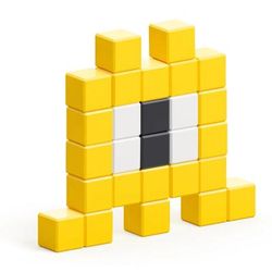 Ukidz PIXIO Mini Monster Helix - 27 Magnetic Blocks in 3 Colors