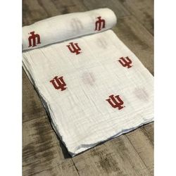 Three Little Anchors College Swaddle Blanket - Indiana Hoosiers