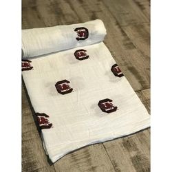 Three Little Anchors College Swaddle Blanket - South Carolina Gamecocks