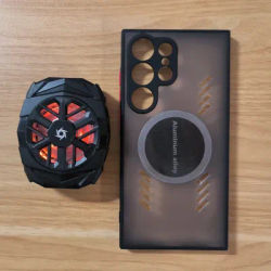 For Samsung S24 Ultra Heat Dissipation Cooling Fan Case For Galaxy S24 Plus Magnetic Hole Drop