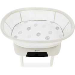 4moms Mamaroo Sleep Cotton Bassinet Sheet - White Crosshatch