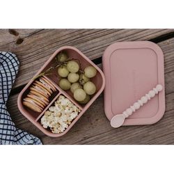 The Dearest Grey Silicone Bento Box - Rosewood