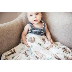 Copper Pearl Knit Swaddle Blanket - Noah