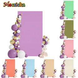 Mocsicka Rectangular Cover Backdrop Solid Color Doubleside Photography Background Wedding Birthday Party Decora Custom Backdrop