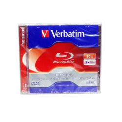 Verbatim Blu-Ray Disc BD-RE DL 50GB 2X Speed BDRE Blank Bluray Disks Dual Layer Rewritable