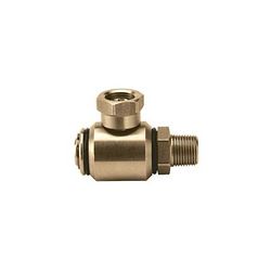 JE Adams High Pressure 90 Degree Boom Brass Swivels - 3/8 MPT x 3/8 FPT 7030