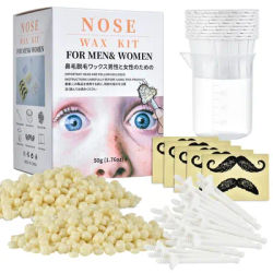 50g Portable Painless Nose Wax Kit For Men Women Paper-Free Nose Hair Removal Safe Cleaning Waxing