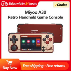 MIYOO A30 Portable Handheld Retro Game Console Portable Retro Handheld Game Open Source Linux System 2.8 IPS HD Screen WIFI