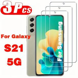 TEMU 3pcs Screen Protector Glass For For Galaxy S21 S21 5g Tempered Glass Film For For Galaxy S21 S21 5g Tempered Glass Film