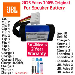 100% batterie Rechargeable d'origine pour haut-parleur JBL Clip Charge Boombox Pulse Xtreme Flip 1 2 3 4 5 6 Link 10 20 batterie Bateria