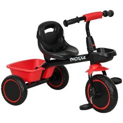 TEMU Kids Trike, Toddler Tricycle For 2 To 5 Years, With Adjustable Seat, Pedal, Front Rear Baskets, 3 Wheels Kids Bike Gift For Boys And Girls