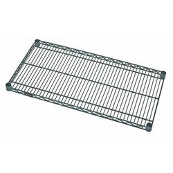 Quantum Food Service 1260P Epoxy Coated Wire Shelf - 60"W x 12"D, Green