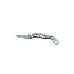 Brighten Blades Laugh Keychain Folding Knife 1.6in 8Cr13MoV Stainless Steel Clip Point BB-113