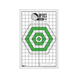 OpticsPlanet Exclusive EZ2C Targets Style H14 Green and Black Ink on High Quality White Paper 25 Pack EZ2CH14G