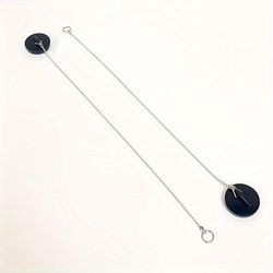 TEMU 2pcs Bathroom Drain Stopper With Chain - Rubber Overflow Plug For Sink, Bathtub & Floor Drain - Essential Bathroom Accessory