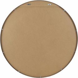 Pontalina 40"H x 40"W x 1"D Modern Dark Brown Accent Mirror - Boutique Rugs