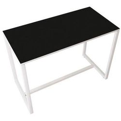 table réunion haute 6 personnes plateau noir- manutan expert