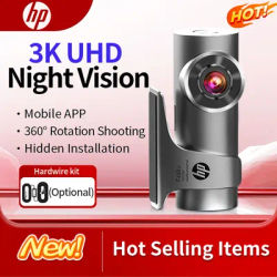 HP car camera dash cam camera 3k HD night vision WiFi DVR video loop video parking monitoring car dashcam auto
