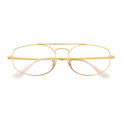Unisex s aviator Gold Metal Prescription eyeglasses - Eyebuydirect s Ray-Ban RB6545 Explorer 5