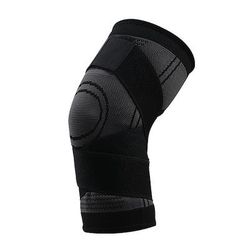 un paio di protezioni per ginocchia a compressione con cinturino corto esercizio fitness corsa alpinismo protezione per ginocchia da basket protezione per ginocchia sportiva in maglia di nylon
