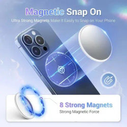 MagSafe Magnetic Phone Rear Selfie HD Vlog Mirror Photo Assist Camera Convex Mirror for IPhone Samsung Photography Accessories