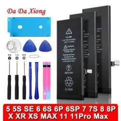 New 2025 Zero-cycle High-quality Battery For IPhone 7 6S 6 5S 5 7Plus 8Plus SE 2020 X XR XS 11 PRO