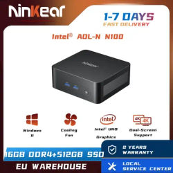 Ninkear N10 Mini PC Intel N100 up to 3.4GHz 16GB DDR4 512GB SSD 2.4G+5G WIFI HDMI 2.0*2 Support dual-screen Windows 11 Computer