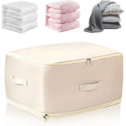 Large Self Compressing Storage Bags for Bedding Space Saving Vacuum Sealed Stylish Home Storage Accessory
