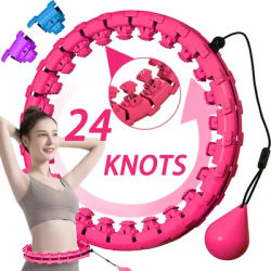 Enhanced Fitness Smart Hoop Pro-Level Gym Workouts With Easy-Adjust Weight Size Detachable Segments for Convenient Storage