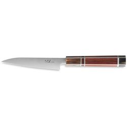 Xin Cutlery 10in Satin Handmade Japanese Style Chef's Knife 10in Overall 4.7in Satin Bohler M390 Blade White Buffalo Horn/Rosewood/Nickel Silver
