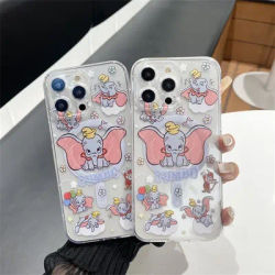 Disney Dumbo Magnetic Phone Case For IPhone 11 12 13 14 15 16 Pro Max Cute Cartoon Transparent