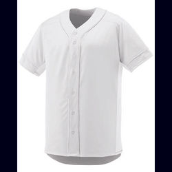 Augusta Sportswear 1660 Athletic Slugger Jersey T-Shirt in White/White size XL | Polyester